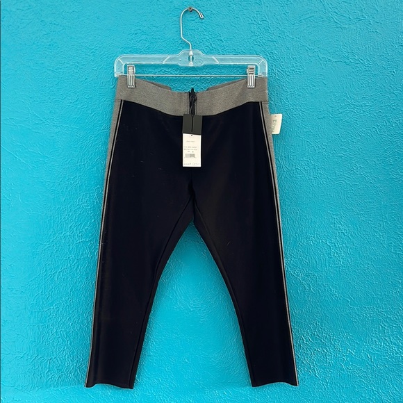 Pants - Black and Gray High-Waisted Leggings